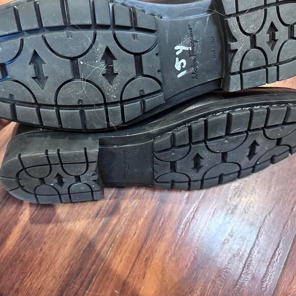 Salvatore Ferragamo Italian Leather Moccasin Loafers w/ Gancini Bit Sz 8.5 - Picture 8 of 8